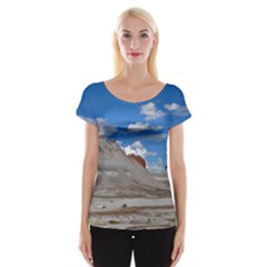 Petrified Forrest Tepees Women s Cap Sleeve Top