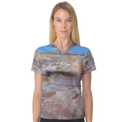 Painted Desert Women s V-neck Sport Mesh Tee