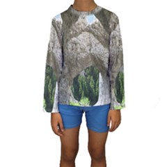 Limestone Formations Kid s Long Sleeve Swimwear