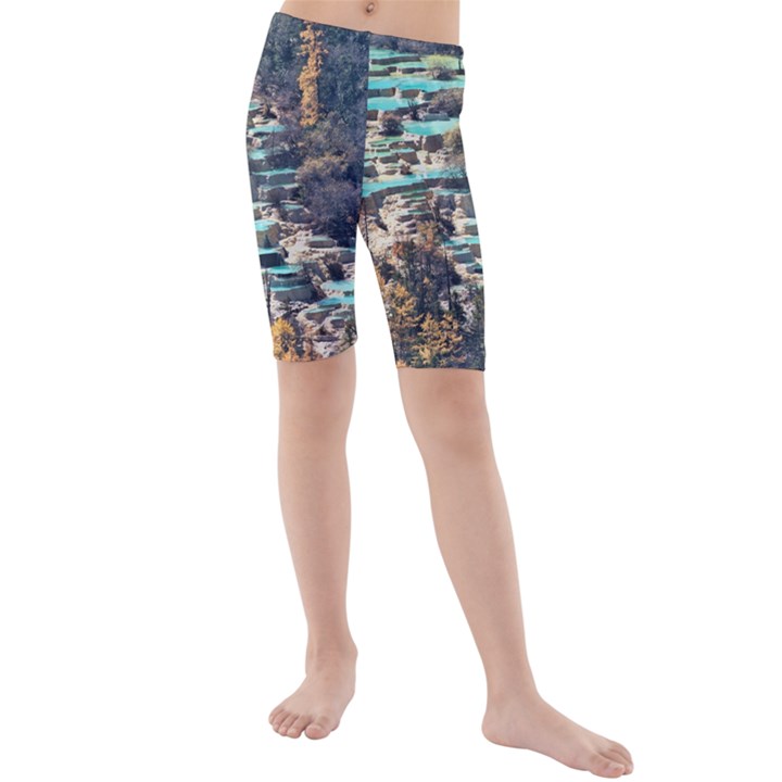 HUANGLONG POOLS Kid s Mid Length Swim Shorts