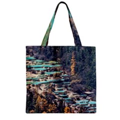 Huanglong Pools Zipper Grocery Tote Bags