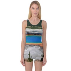 Grand Prismatic One Piece Boyleg Swimsuit by trendistuff