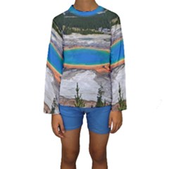 Grand Prismatic Kid s Long Sleeve Swimwear by trendistuff