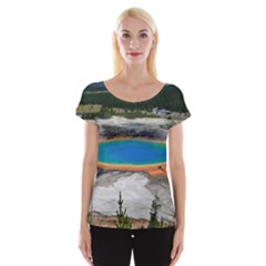 Grand Prismatic Women s Cap Sleeve Top