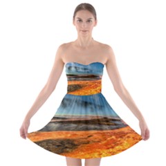 Fire River Strapless Bra Top Dress by trendistuff