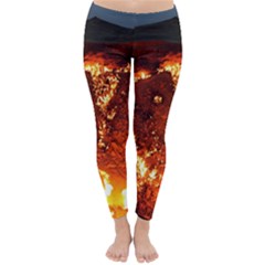 Door To Hell Winter Leggings  by trendistuff