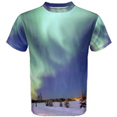 Aurora Borealis Men s Cotton Tees by trendistuff