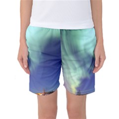 Aurora Borealis Women s Basketball Shorts by trendistuff