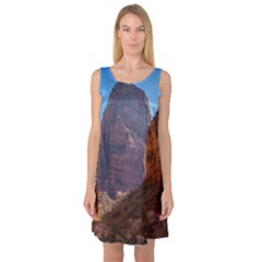 Zion National Park Sleeveless Satin Nightdresses by trendistuff