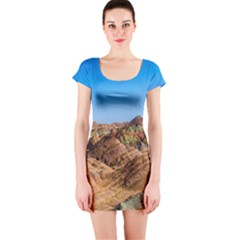 Zhangye Danxia Short Sleeve Bodycon Dresses by trendistuff