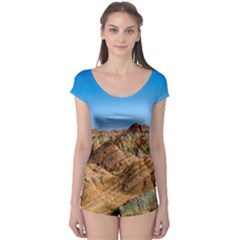 Zhangye Danxia Short Sleeve Leotard by trendistuff