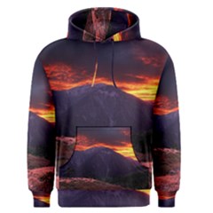 San Gabriel Mountain Sunset Men s Pullover Hoodies