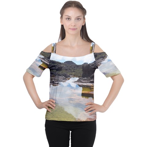 Mount Roraima 1 Women s Cutout Shoulder Tee by trendistuff