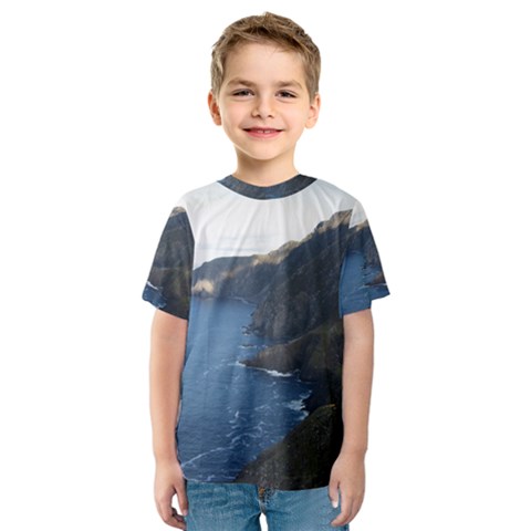 Croaghaun Cliffs Kid s Sport Mesh Tees by trendistuff