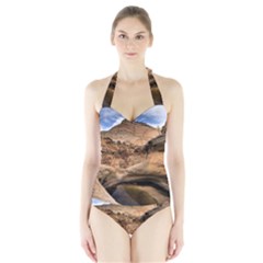 Capital Reefs Women s Halter One Piece Swimsuit