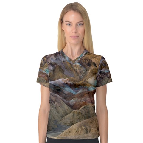 Artists Palette 2 Women s V-neck Sport Mesh Tee by trendistuff