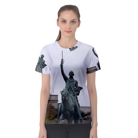 Washington Statue Women s Sport Mesh Tees by trendistuff