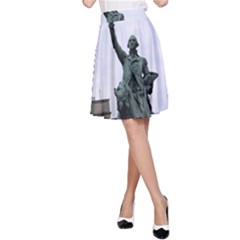 Washington Statue A-line Skirt by trendistuff