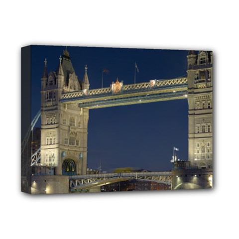 Tower Bridge Deluxe Canvas 16  X 12  