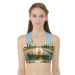 Taj Mahal Women s Sports Bra With Border