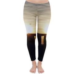 Sunset Stonehenge Winter Leggings 