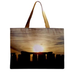 Sunset Stonehenge Zipper Tiny Tote Bags