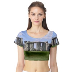 Stonehenge Short Sleeve Crop Top