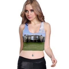 Stonehenge Racer Back Crop Tops by trendistuff