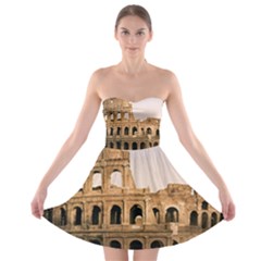 Rome Colosseum Strapless Bra Top Dress