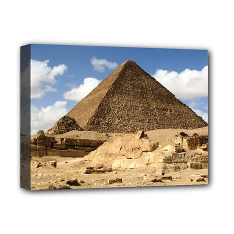 Pyramid Giza Deluxe Canvas 16  X 12  