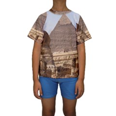 Pyramid Egypt Kid s Short Sleeve Swimwear