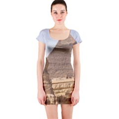 Pyramid Egypt Short Sleeve Bodycon Dresses