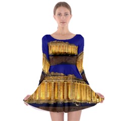 Parthenon 2 Long Sleeve Skater Dress