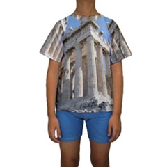 Parthenon Kid s Short Sleeve Swimwear