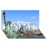 NY LIBERTY 1 ENGAGED 3D Greeting Card (8x4) 