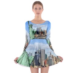 Ny Liberty 1 Long Sleeve Skater Dress