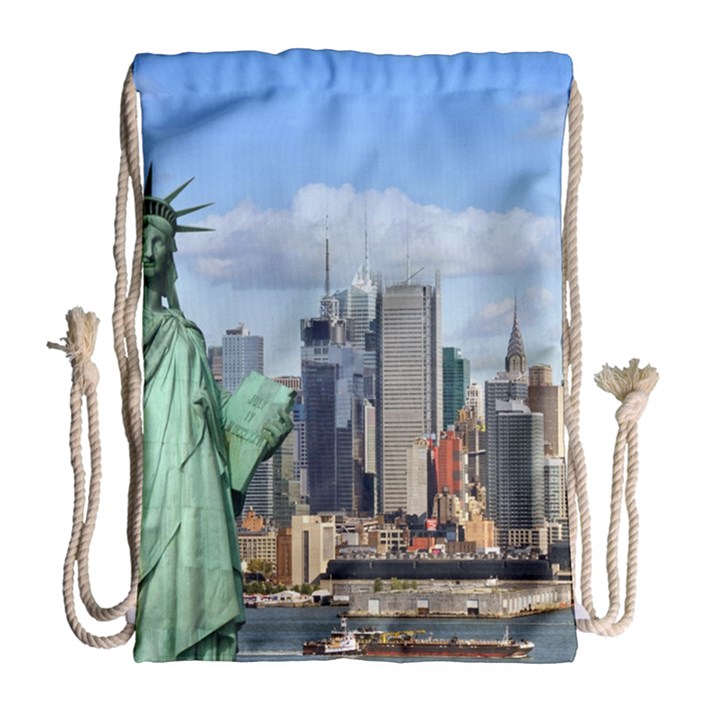 NY LIBERTY 1 Drawstring Bag (Large)