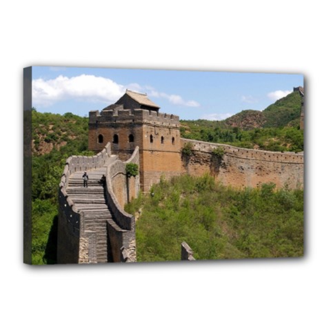 Great Wall Of China 3 Canvas 18  X 12  by trendistuff