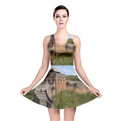 Great Wall Of China 3 Reversible Skater Dresses by trendistuff