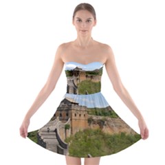 Great Wall Of China 3 Strapless Bra Top Dress