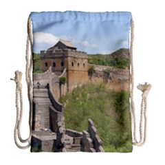 Great Wall Of China 3 Drawstring Bag (large)