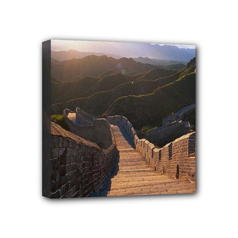 Great Wall Of China 2 Mini Canvas 4  X 4  by trendistuff