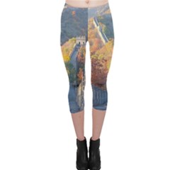 Great Wall Of China 1 Capri Leggings by trendistuff