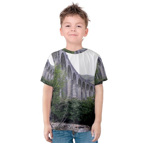 Glenfinnan Viaduct 2 Kid s Cotton Tee by trendistuff