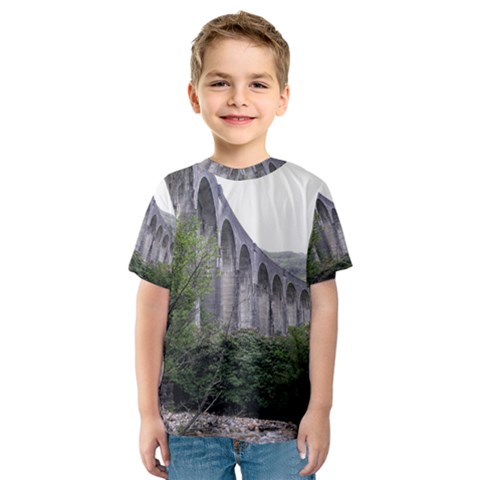 Glenfinnan Viaduct 2 Kid s Sport Mesh Tees by trendistuff