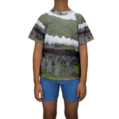 Glenfinnan Viaduct 1 Kid s Short Sleeve Swimwear