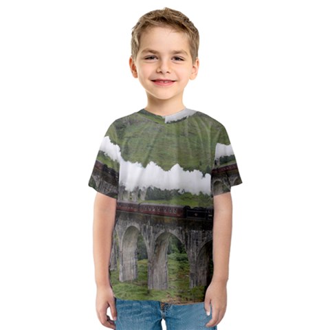 Glenfinnan Viaduct 1 Kid s Sport Mesh Tees by trendistuff