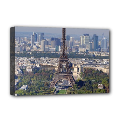 Eiffel Tower 2 Deluxe Canvas 18  X 12   by trendistuff