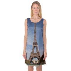 Eiffel Tower Sleeveless Satin Nightdresses by trendistuff