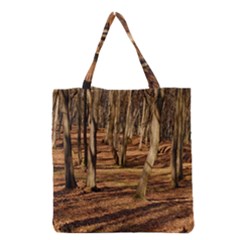 Wood Shadows Grocery Tote Bags